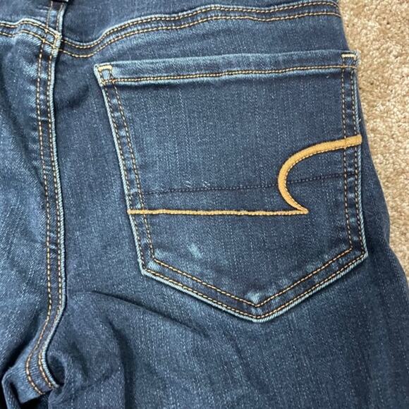 American Eagle Skinny Jegging Dark Wash Jeans Size 2 Long - Picture 5 of 10